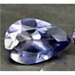 6mm Pretty Natural Violet Blue Iolite Pear VVS (GMR-0184)