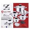 Image 2 : Z-Line SH-16S 16-Piece Stainless Steel Cookware Se