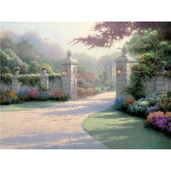 Thomas Kinkade (1958-2012) , SUMMER GATE , Fine Ar