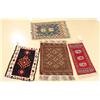 Image 1 : A Group of Four Persian Turkoman and Kurd Wool Rugs.