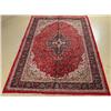 Image 1 : An Old Indo Persian Kashan Wool Rug.