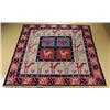Image 1 : A Sino Caucasian Soumak Wool Rug.