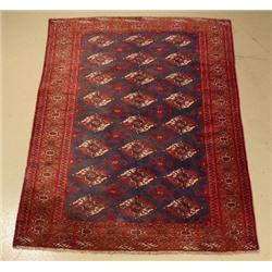 A Persian Turkoman Wool Rug.