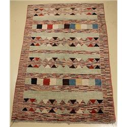 A Pakistani Persian Gabbeh Wool Rug.