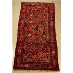 A Persian Hamadan Wool Rug.