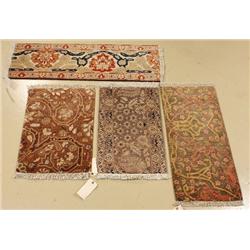 A Group of Four Pakistani Persian Agra Wool Rugs.