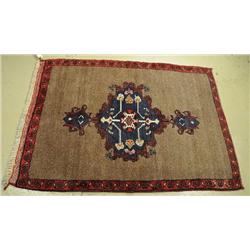 An Antique Turkish Camel Hair Rug.