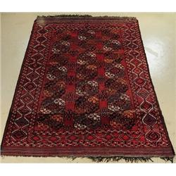 An Antique Turkoman Ersari Wool Rug.