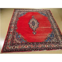 A Semi Antique Persian Hamadan Wool Rug.