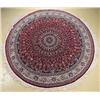 Image 1 : A Sino Persian Isfahan Round Wool Rug.