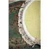 Image 3 : A Chinese Oval Wool Rug with Back Cover,