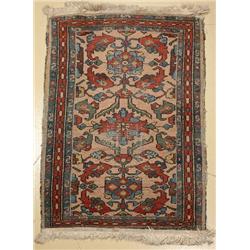 An Antique Persian Hamadan Wool Rug.