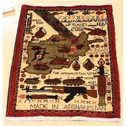 An Afghani War Wool Rug.