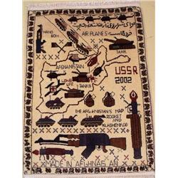 An Afghani War Wool Rug.