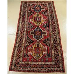 An Antique Soumak Caucasian Wool Rug.