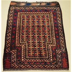 An Antique Persian Baluch Wool Prayer Rug.