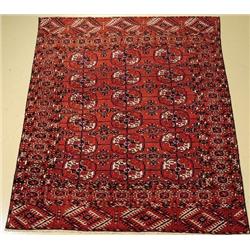 An Antique Tekke Turkoman Wool Rug.