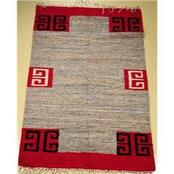 A Handmade Egyptian Kilim Wool Rug.