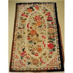 An Antique American Hook Wool Rug.