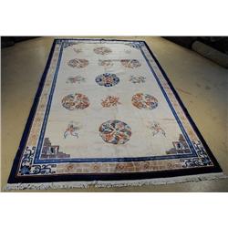 An Antique Chinese Palace Size Wool Rug.