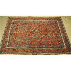 An Antique Turkish Oushak Wool Rug.