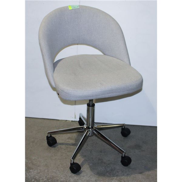 NEW GREY CHAIR ON CASTORS