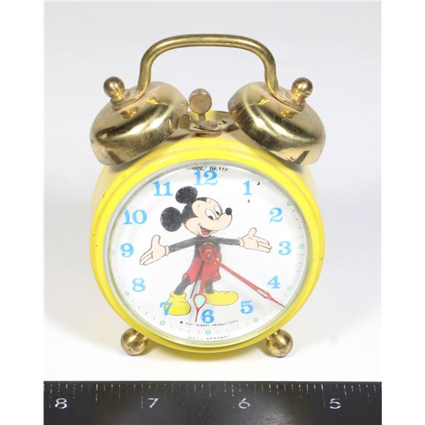 VINTAGE MICKEY MOUSE ALARM CLOCK