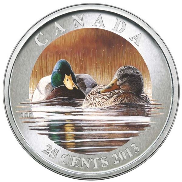 2013 25-CENT COLORED MALLARD