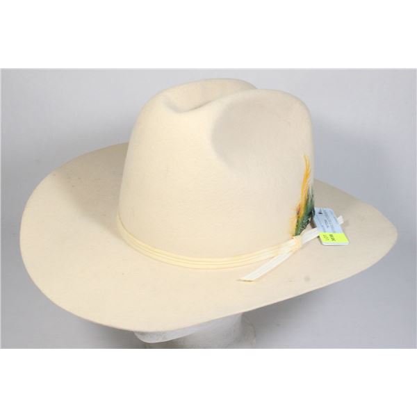 CREAM SMITHBILT FELT COWBOY HAT
