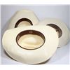 Image 2 : THREE CREAM COLOR COWBOY HATS