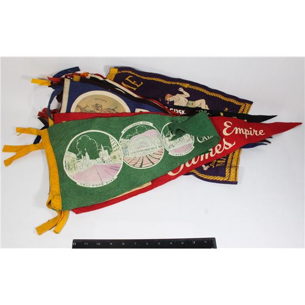 22 1940’S & 50’S PENNANTS – HOLLYWOOD, TORONTO,