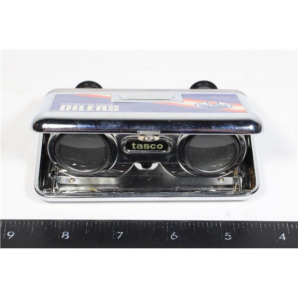 1980S EDMONTON OILERS TASCO FOLDING BINOCULARS