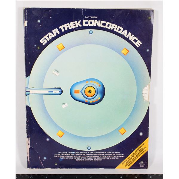 STAR TREK CONCORDANCE 1976 COLLECTOR BOOK