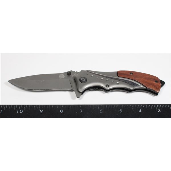 WOOD HANDLE POCKET KNIFE
