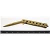 Image 1 : MODERN METALLIC GOLD TONE STILETTO POCKET KNIFE