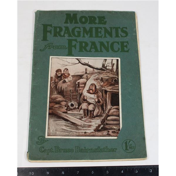 WWI “MORE FRAGMENTS FROM FRANCE” BOOK