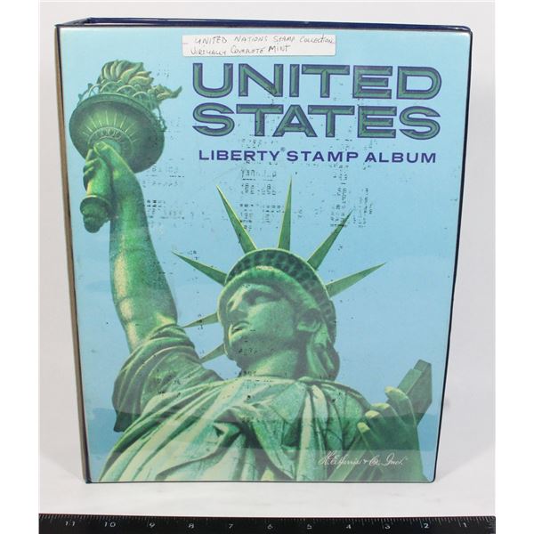 VINTAGE STAMP ALBUM – UNITED NATION STAMP