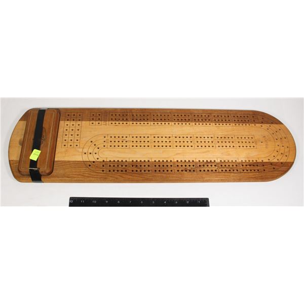 VINTAGE LARGE SOLID WOOD CRIB BOARD SET