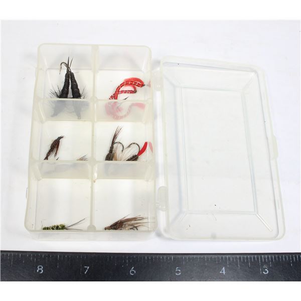 CLEAR PLASTIC 6 COMPARTMENT FISHING TACKLE BOX