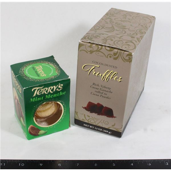 COCOA DUSTED TRUFFLES & TERRY'S MINT (514G TOTAL)