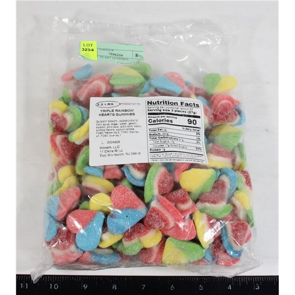 TRIPLE RAINBOW HEARTS GUMMIES (2.2 LBS)