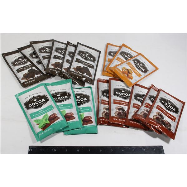 BAG OF ASSORTED COCOA PACKETS