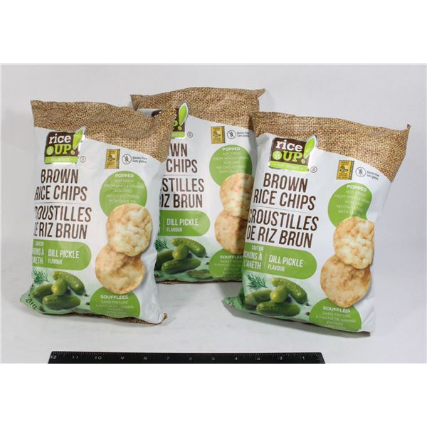 RICE UP BROWN RICE CHIPS (3 x 120G)