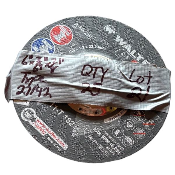 25 6x3/64x7/8 inch grinding disc NEW