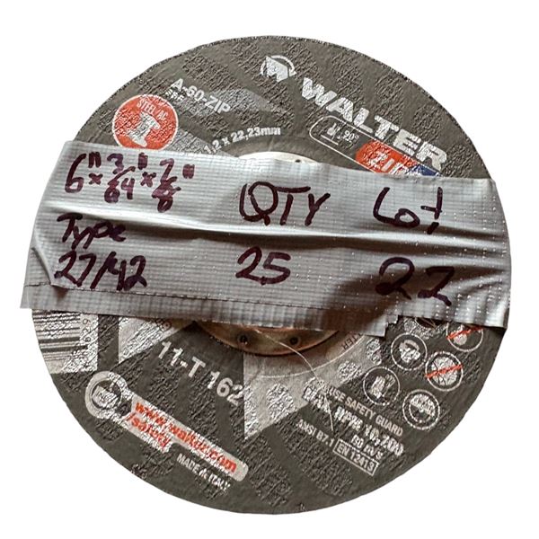 25 6x3/64x7/8 inch grinding disc NEW