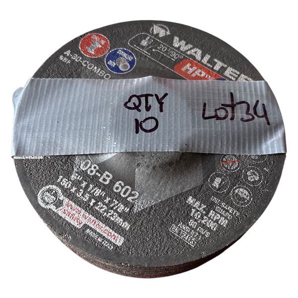 10 6x1/8x7/8 inch grinding disc NEW