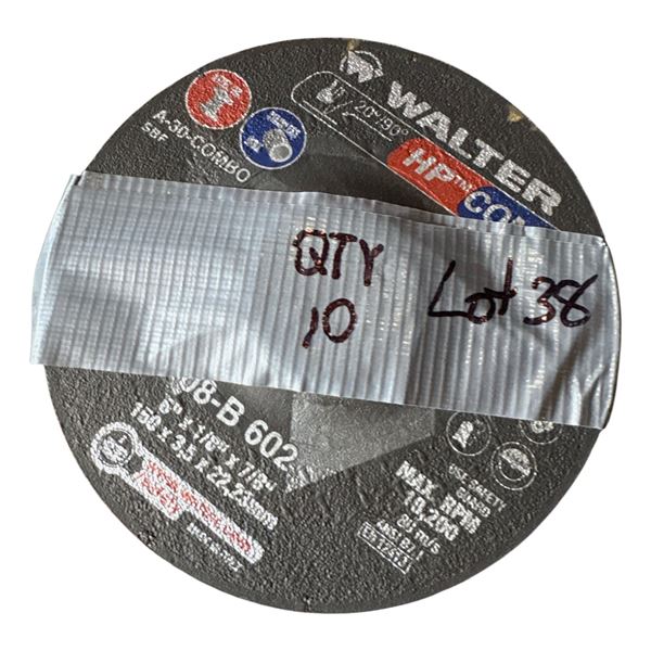 10 6x1/8x7/8 inch grinding disc NEW