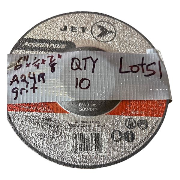 10 6x1/4x7/8 inch grinding disc NEW