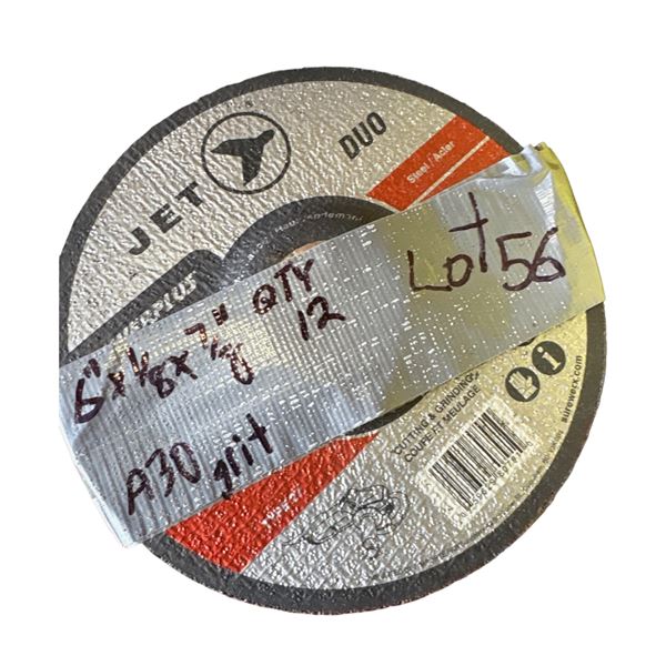 12 6x1/8x7/8 inch grinding disc NEW