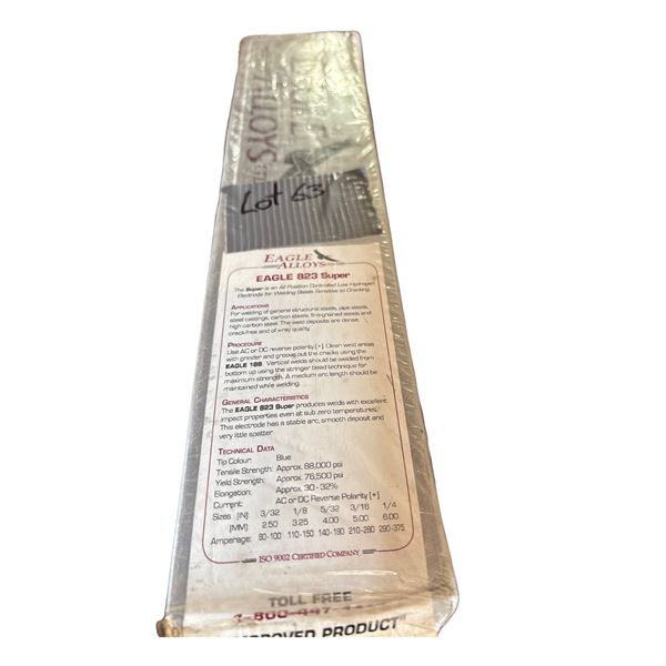 Eagle Alloy welding rods 1 pack NEW 823 super 5/32 inch